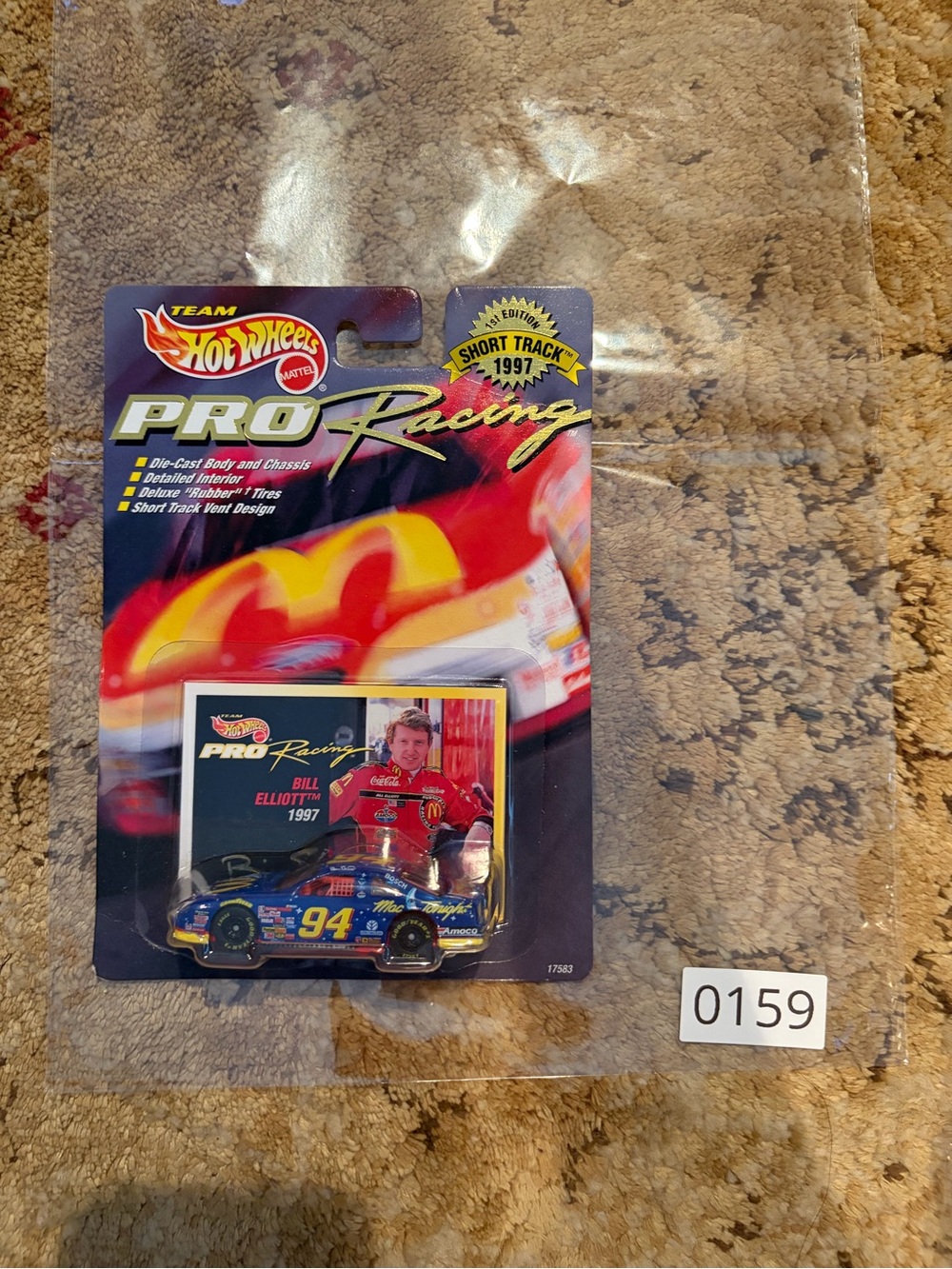NWT McDonald's Pro Racing Die-Cast Race Car - Blue